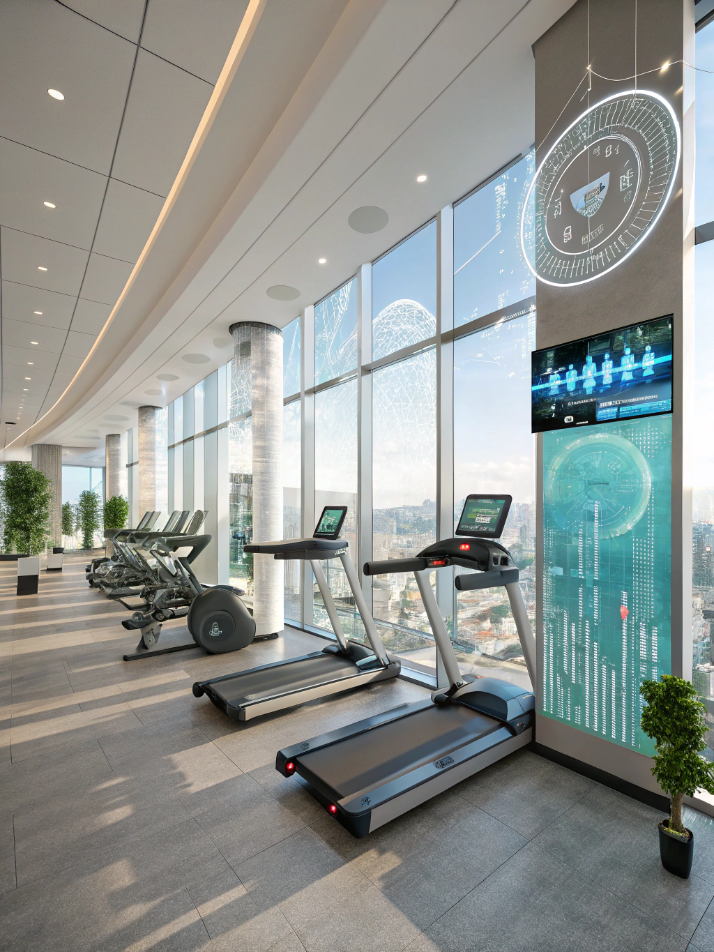 Architectural fitness floor plan
